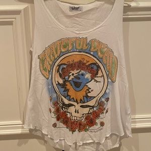 White Grateful Dead Tank Top